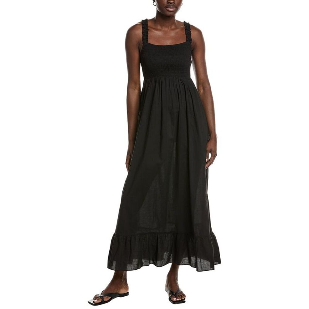 Garrie B Womens  Tank Midi Dress, Black